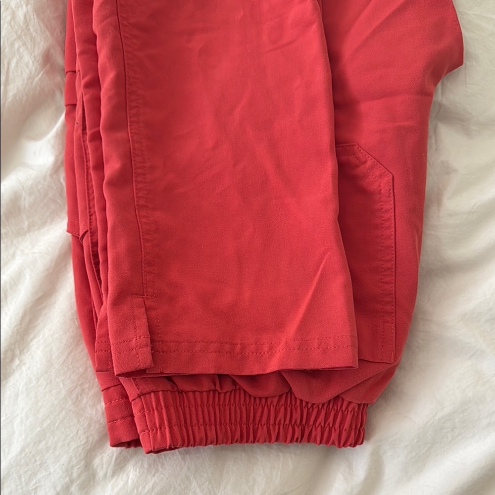 Red Cargo Pants With Drawstring - image 6